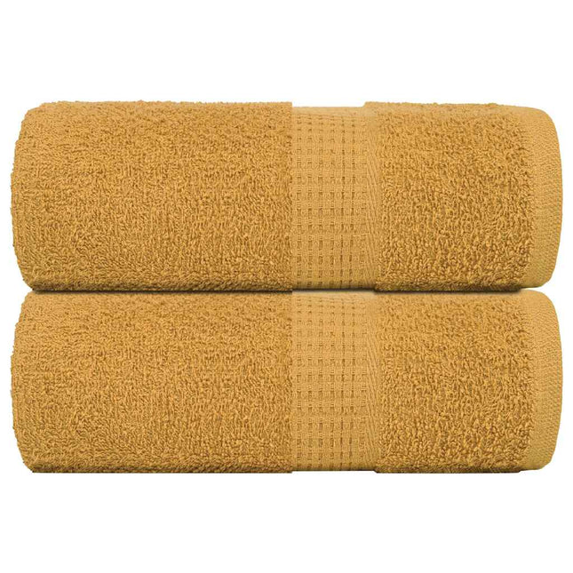 Asciugamani Ospiti 2 pz Oro 30x50 cm 360 g/mÂ² 100% Cotone