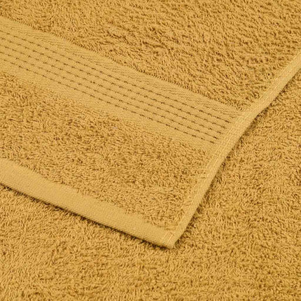 Asciugamani per Sauna 2 pz Oro 80x200 cm 360 g/mÃ‚Â² 100% Cotone
