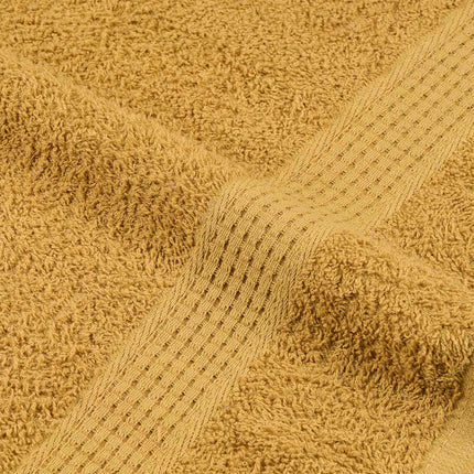 Asciugamani per Sauna 2 pz Oro 80x200 cm 360 g/mÃ‚Â² 100% Cotone