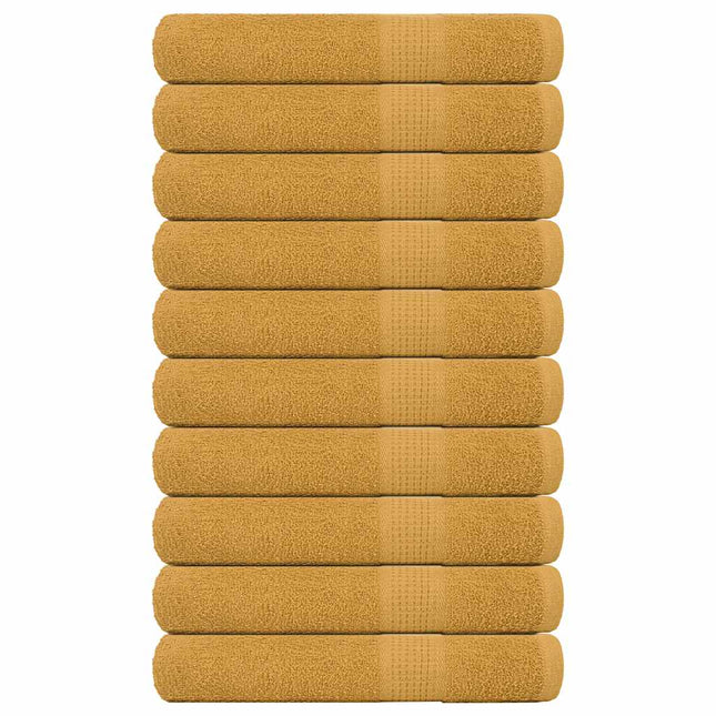 Asciugamani per Sauna 10pz Oro 80x200cm 360 g/mÂ² 100% Cotone