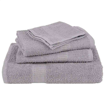 Asciugamani per Sapone 2 pz Grigio 30x30cm 360 g/mÃ‚Â² 100% Cotone