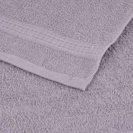 Asciugamani per Sapone 2 pz Grigio 30x30cm 360 g/mÃ‚Â² 100% Cotone