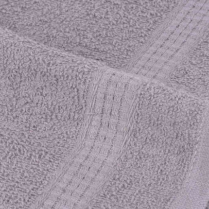 Asciugamani per Sapone 2 pz Grigio 30x30cm 360 g/mÃ‚Â² 100% Cotone