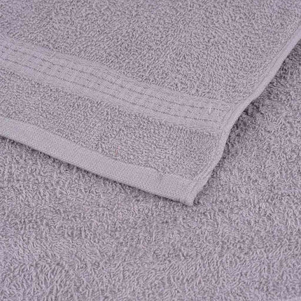 Asciugamani Doccia 4 pz Grigio 70x140 cm 360 g/mÃ‚Â² 100% Cotone