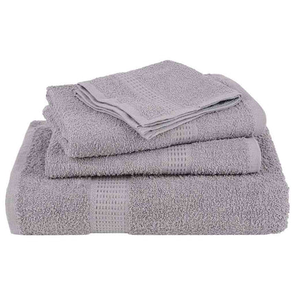 Asciugamani per Sauna 2 pz Grigio 80x200cm 360g/mÃ‚Â² 100% Cotone