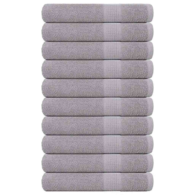 Asciugamani per Sauna 10pz Grigio 80x200cm 360 g/mÂ² 100% Cotone