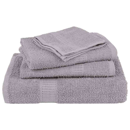 Asciugamani 4 pz Grigio 100x200 cm 360 g/mÃ‚Â² 100% Cotone