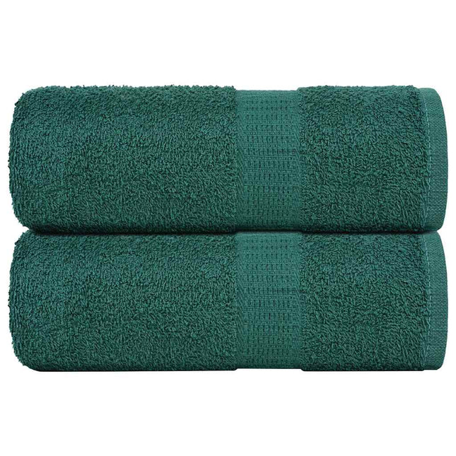 Asciugamani per Sapone 2 pz Verde 30x30cm 360g/mÂ² 100% Cotone