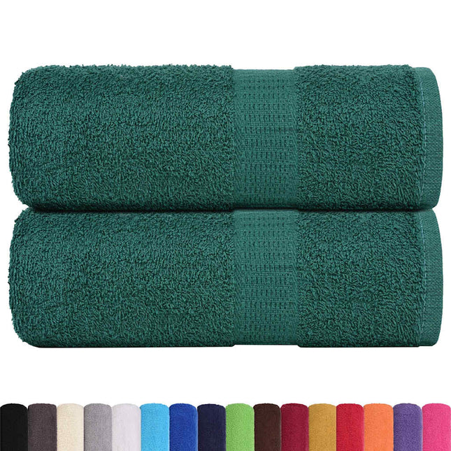 Asciugamani per Sapone 2 pz Verde 30x30cm 360g/mÂ² 100% Cotone