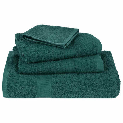 Asciugamani per Sapone 2 pz Verde 30x30cm 360g/mÂ² 100% Cotone