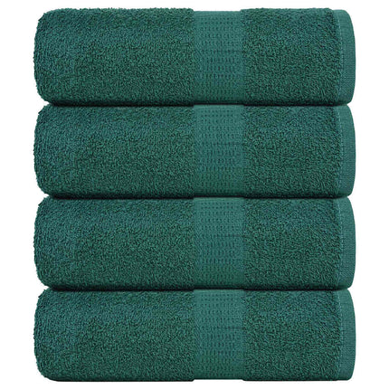 Asciugamani per Sapone 4 pz Verde 30x30cm 360g/mÂ² 100% Cotone