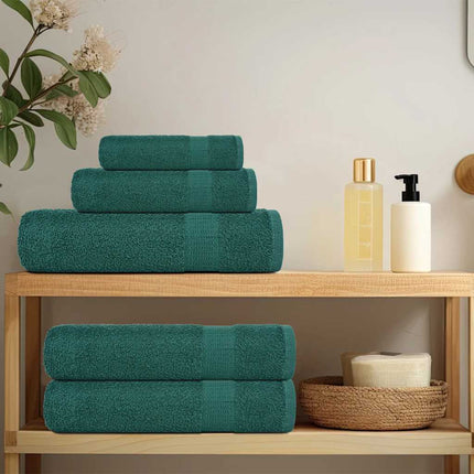 Asciugamani per Sapone 4 pz Verde 30x30cm 360g/mÂ² 100% Cotone