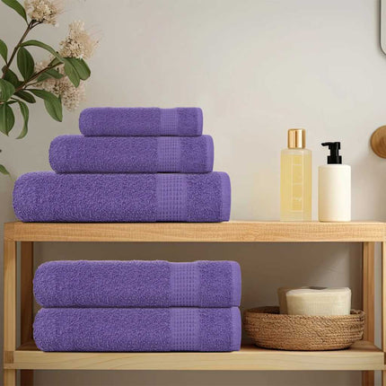 Asciugamani per Sapone 2 pz Viola 30x30cm 360g/mÃƒâ€šÃ‚Â² 100% Cotone