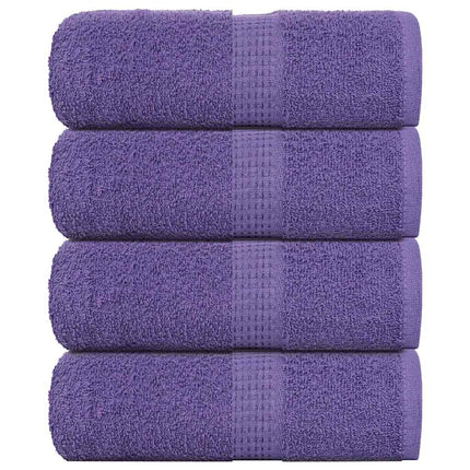 Asciugamani per Sapone 4 pz Viola 30x30cm 360g/mÃƒâ€šÃ‚Â² 100% Cotone
