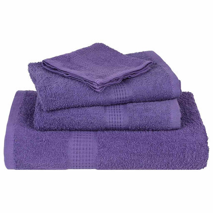 Asciugamani per Sauna 4 pz Viola 80x200cm 360g/mÃƒâ€šÃ‚Â² 100% Cotone