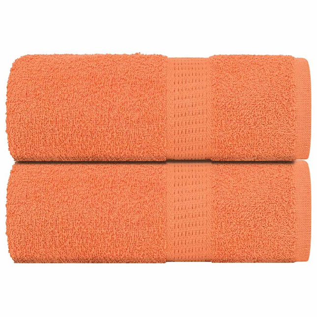 Asciugamani Ospiti 2 pz Arancioni 30x50 cm 360 g/mÂ² 100% Cotone