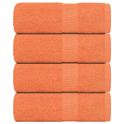 Asciugamani Ospiti 4 pz Arancioni 30x50 cm 360 g/mÂ² 100% Cotone