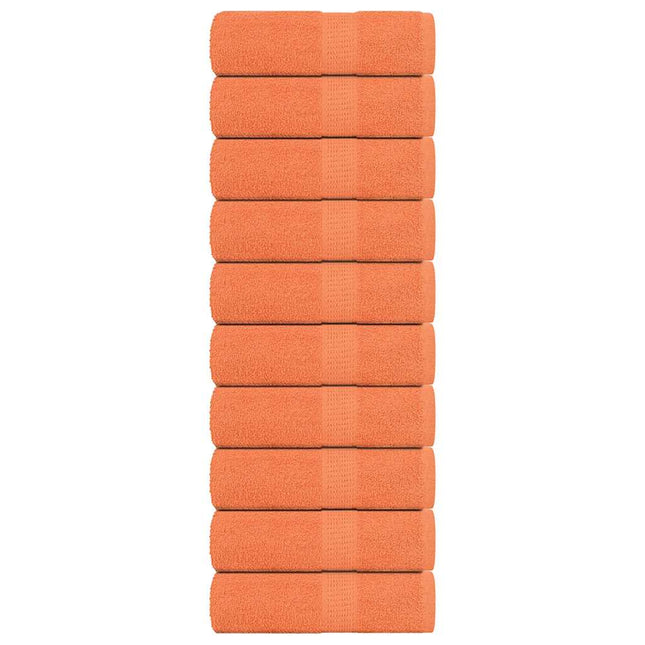 Asciugamani Ospiti 10 pz Arancioni 30x50cm 360 g/mÂ² 100% Cotone