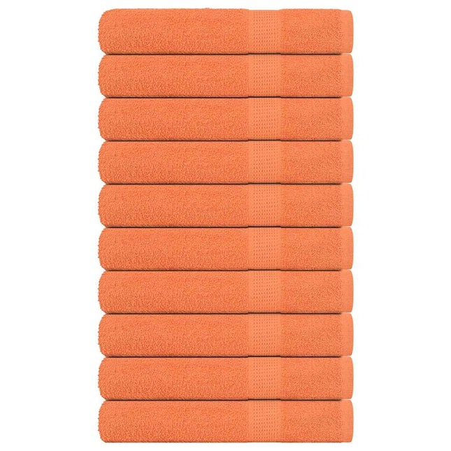 Asciugamani Sauna 10pz Arancioni 80x200cm 360g/mÂ² 100% Cotone