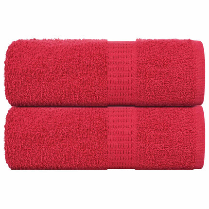 Asciugamani per Sapone 2 pz Rossi 30x30 cm 360 g/mÃƒâ€šÃ‚Â² 100% Cotone