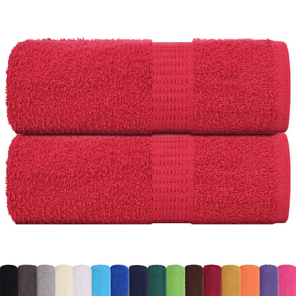 Asciugamani per Sapone 2 pz Rossi 30x30 cm 360 g/mÃƒâ€šÃ‚Â² 100% Cotone