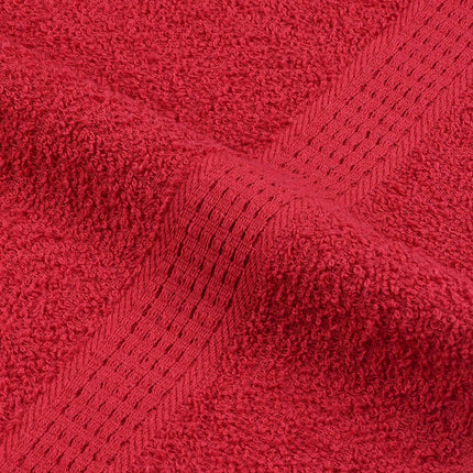 Asciugamani Doccia 10 pz Rossi 70x140 cm 360 g/mÃ‚Â² 100% Cotone