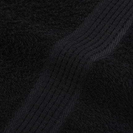 Asciugamani 10 pz Neri 50x100 cm 360 g/mÃ‚Â² 100% Cotone
