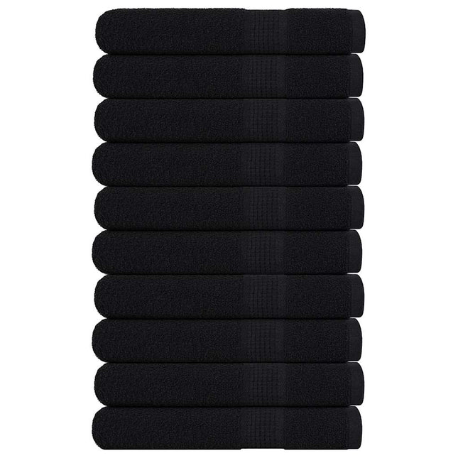 Asciugamani per Sauna 10pz Neri 80x200cm 360g/mÃ‚Â² 100% Cotone
