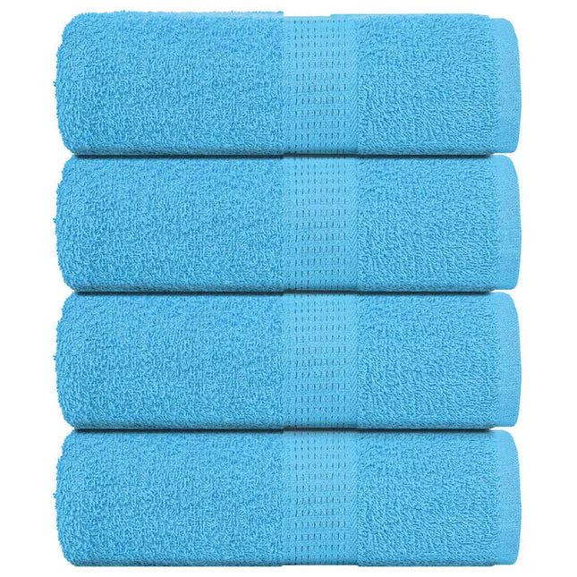 Asciugamani Sapone 4 pz Turchesi 30x30 cm 360 g/mÃ‚Â² 100% Cotone