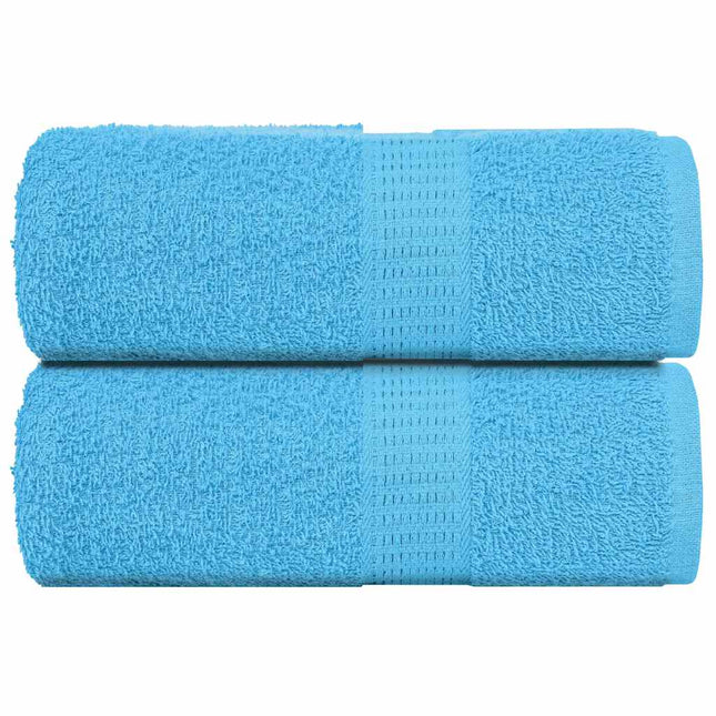 Asciugamani Ospiti 2 pz Turchesi 30x50 cm 360 g/mÃ‚Â² 100% Cotone