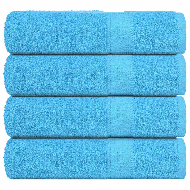 Asciugamani Doccia 4 pz Turchesi 70x140 cm 360 g/mÃ‚Â² 100% Cotone