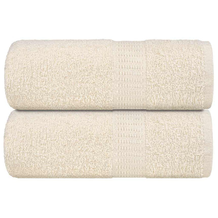 Asciugamani per Sapone 2 pz Crema 30x30 cm 360 g/mÃƒâ€šÃ‚Â² 100% Cotone