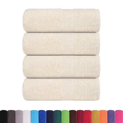 Asciugamani per Sapone 4 pz Crema 30x30 cm 360 g/mÃƒâ€šÃ‚Â² 100% Cotone