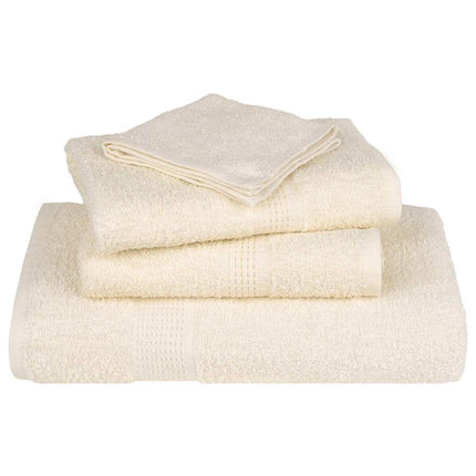 Asciugamani per Sapone 4 pz Crema 30x30 cm 360 g/mÃƒâ€šÃ‚Â² 100% Cotone