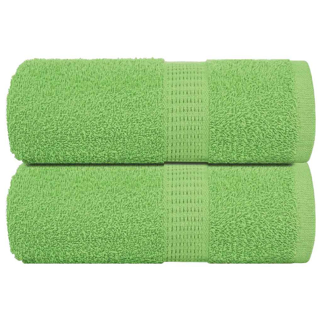 Asciugamani per Sapone 2 pz Verde Mela 30x30 cm 360 g/mÃ‚Â² Cotone