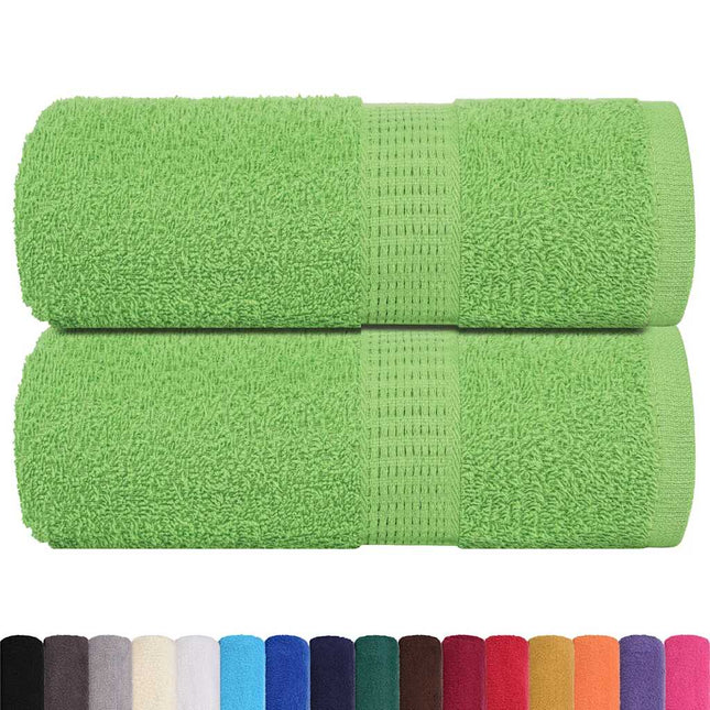 Asciugamani per Sapone 2 pz Verde Mela 30x30 cm 360 g/mÃ‚Â² Cotone