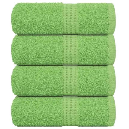 Asciugamani per Sapone 4 pz Verde Mela 30x30 cm 360 g/mÃƒâ€šÃ‚Â² Cotone