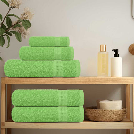 Asciugamani per Sapone 4 pz Verde Mela 30x30 cm 360 g/mÃƒâ€šÃ‚Â² Cotone