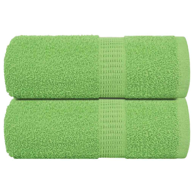 Asciugamani Ospiti 2 pz Verde Mela 30x50 cm 360 g/mÃ‚Â² Cotone