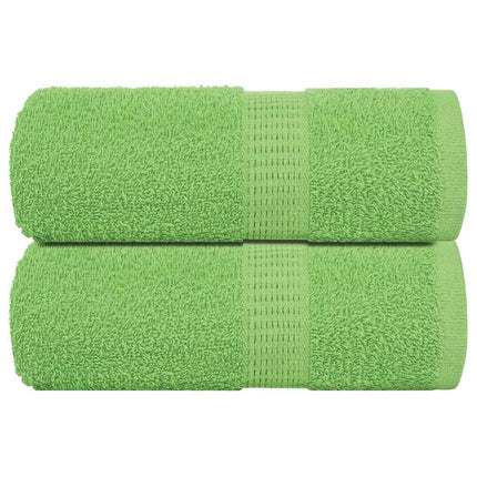 Asciugamani Ospiti 2 pz Verde Mela 30x50 cm 360 g/mÃ‚Â² Cotone