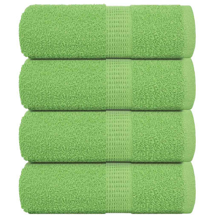 Asciugamani Ospiti 4 pz Verde Mela 30x50 cm 360 g/mÃ‚Â² Cotone