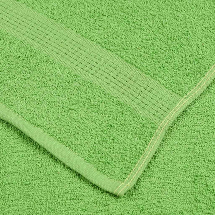 Asciugamani da Bagno 10 pz Verde Mela 100x150cm 360 g/mÃ‚Â² Cotone