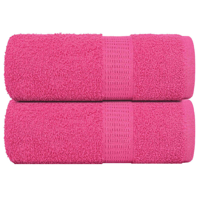 Asciugamani per Sapone 2 pz Rosa 30x30 cm 360 g/mÃ‚Â² 100% Cotone