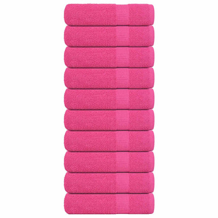 Asciugamani 10 pz Rosa 50x100 cm 360 g/mÃ‚Â² 100% Cotone