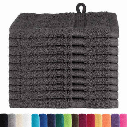 Fazzoletti 10 pcs Antracite 15 x 21 cm Cotone