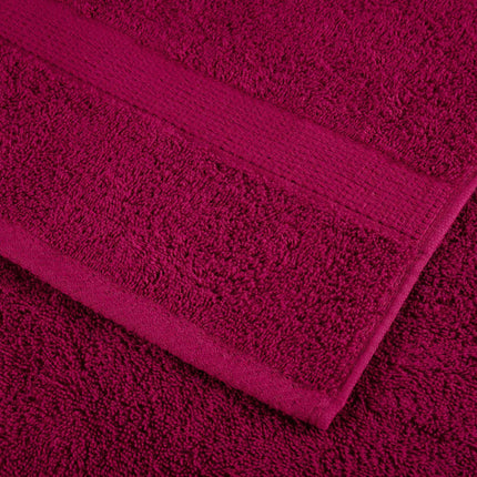 Asciugamani per Sauna SOLUND 4 pz Bordeaux 80x200cm 600gsm