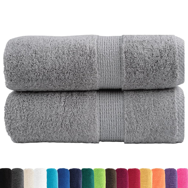 Asciugamani Ospiti SOLUND 2 pz Grigi 30x50 cm 600gsm
