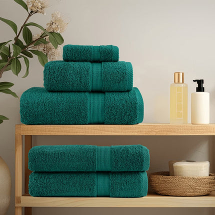 Asciugamani Premium SOLUND 10 pz Verdi 50x100 cm 600 g/mÂ²