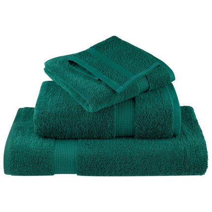 Asciugamani Premium SOLUND 10 pz Verdi 50x100 cm 600 g/mÂ²