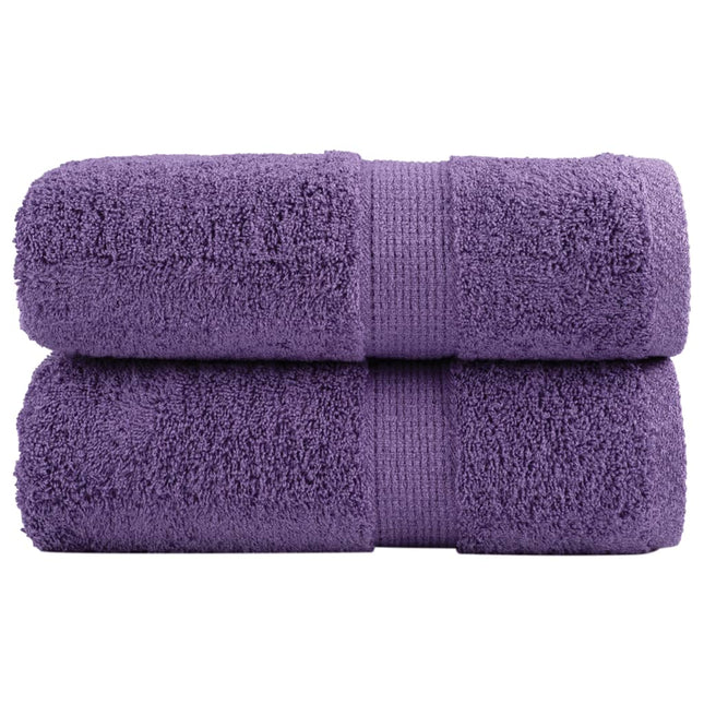 Asciugamani per Ospiti SOLUND 2 pz Viola 30x50 cm 600 g/mÂ²